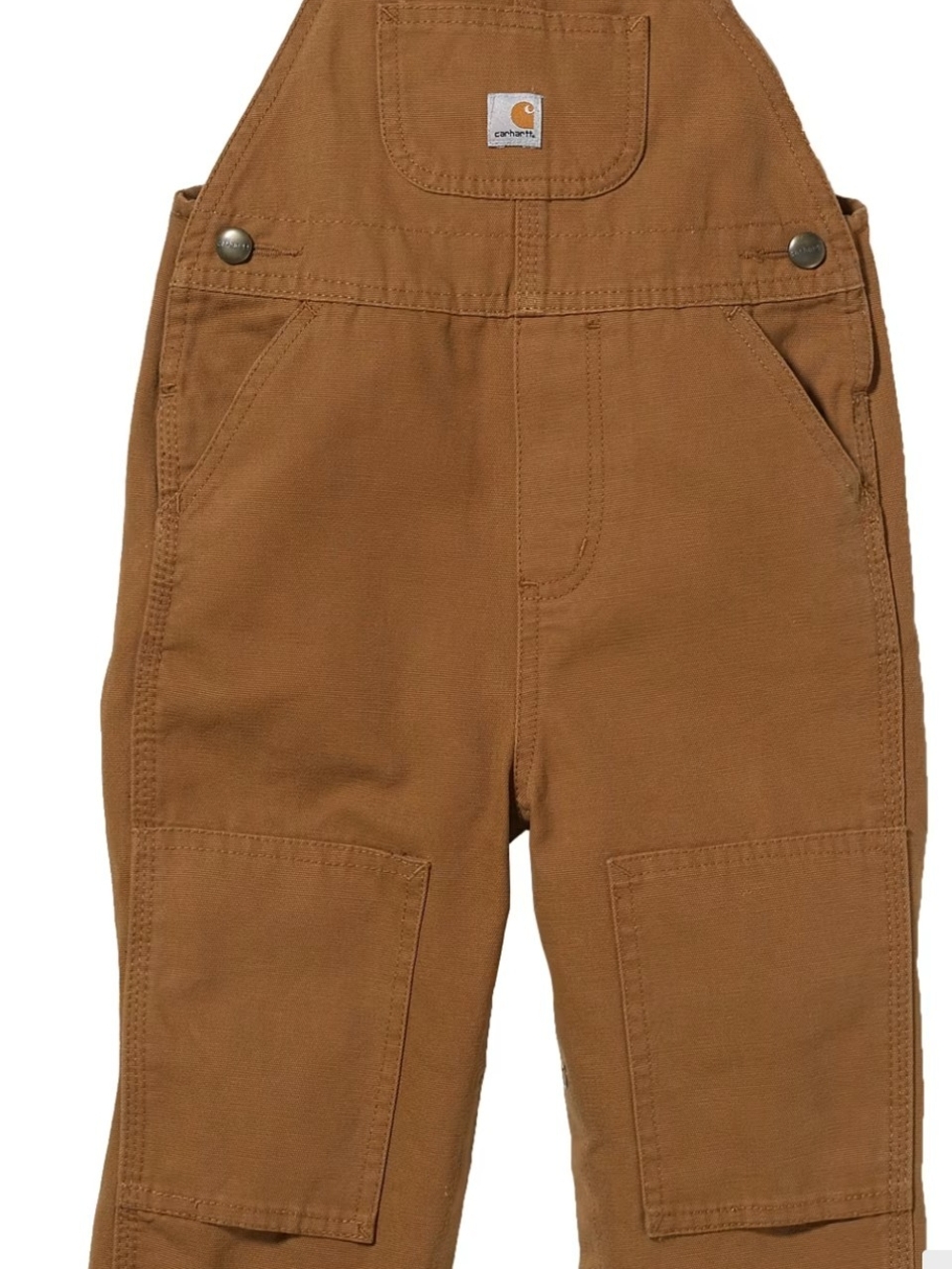 Carhartt Washed Bib Overalls for Babies or Toddlers - Carhartt Brown- Sz 12 M
